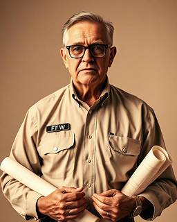 Paul Carter, VFW Quartermaster and designer of the Orange County Veterans Memorial.